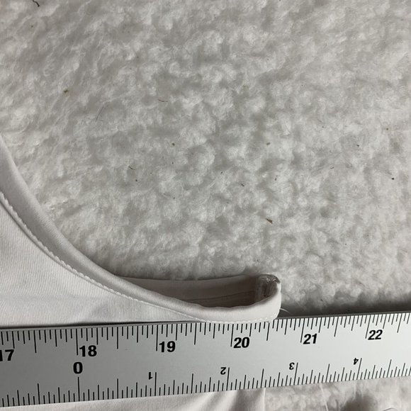 Prince Top Women's XL White Polyester Stretch Mesh Back High-Neck Tank 6791 - Picture 5 of 8